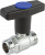 Кран шаровой FAR 3/4", НР, черн. высокая ручка, хром Кран шаровой FAR 3/4", НР, черн. высокая ручка, хром